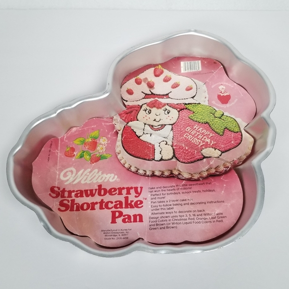 Wilton Strawberry Shortcake Cake Pan American Greetings 1981 Baking Birthday